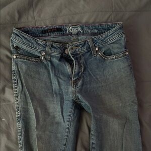 Rock Revival Denim Jeans with Stitch Detail